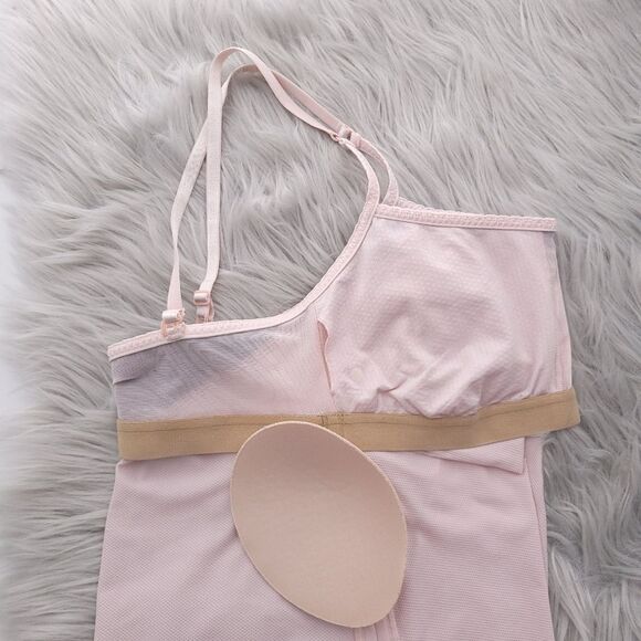 Lululemon Women's Size 6 Pink Tank Top Built in Bra - Picture 9 of 10